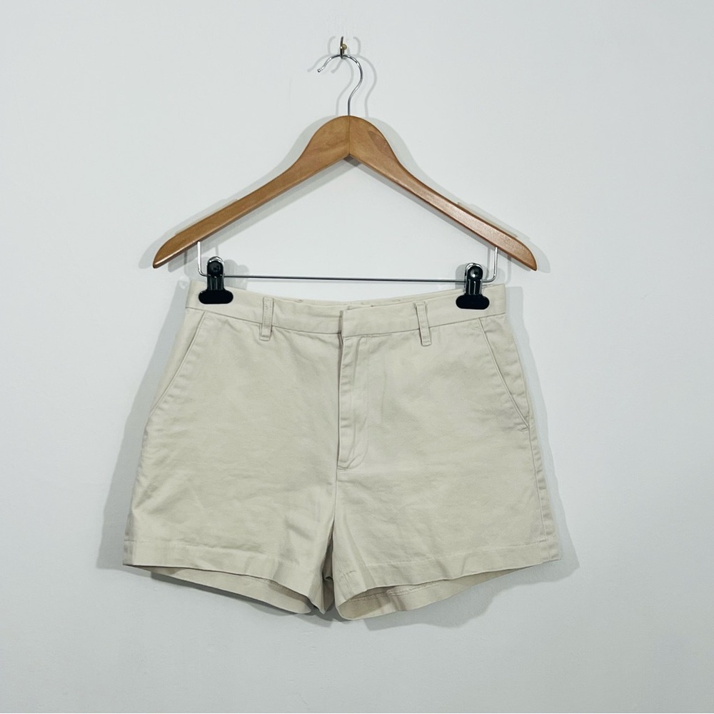 J.Crew Chino 100% Cotton Beige Classic Shorts Preppy Streetwear Size 6